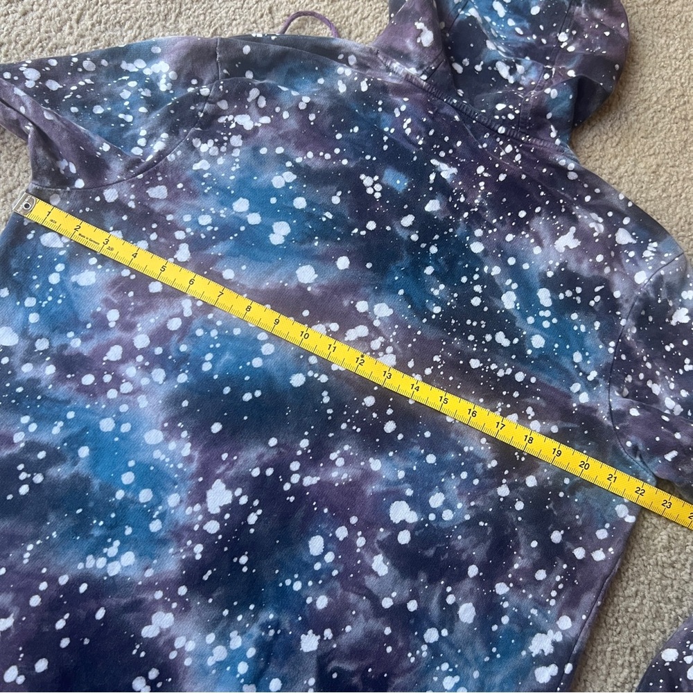 Jimi Hendrix Upcycled Purple Haze Inspired Hoodie Unique 1 of a Kind Tie Dye - Picture 11 of 16